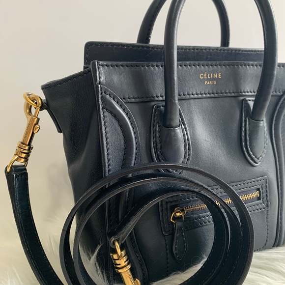 Celine Nano Luggage in Navy blue - Picture 2 of 16